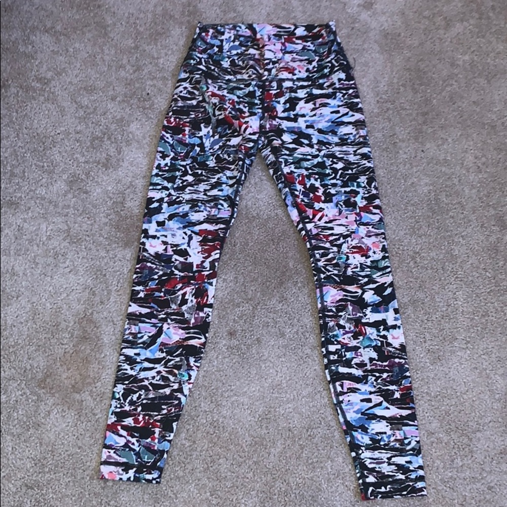 Lululemon Wunder Under Multi Colored Leggings